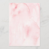 Blush Bloemen Wie Kent De Bruid Spel Printbaar Kaart (Achterkant)