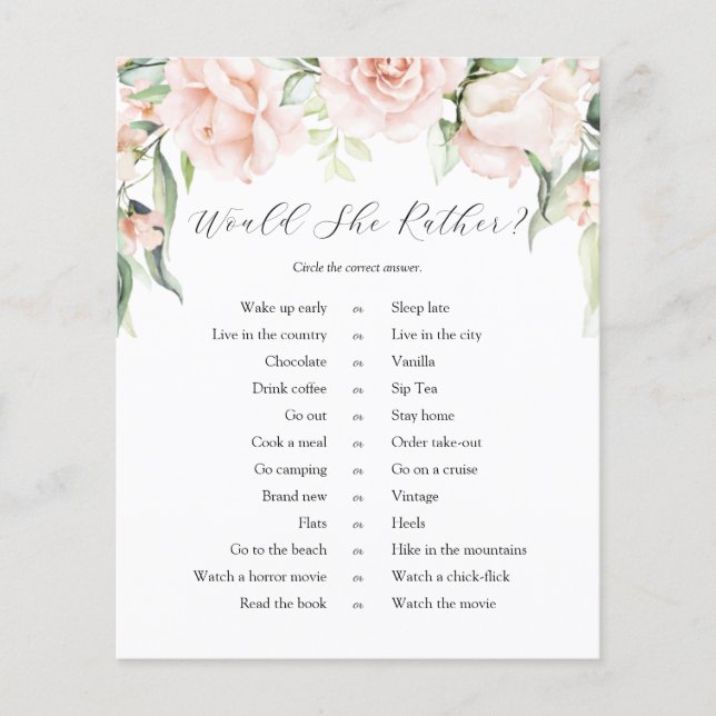 Blush bloemengroen wil ze liever wild (Voorkant)