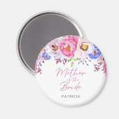 Blush bloemenmoeder van de bruidsmagneet magneet (Voorkant / Achterkant)