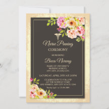 Blush Bloemige Verpleegster Speld Ceremonie