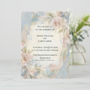 Blush Bloemrijke Magnolia Romantische Lichte Schot Kaart
