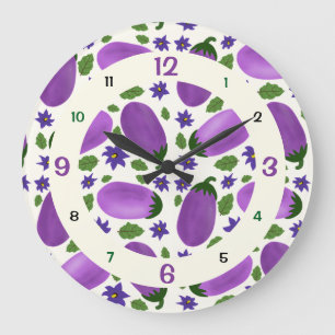 Blush & Bloom Aubergine Collectie Grote Klok
