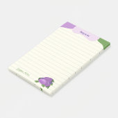 Blush & Bloom Aubergine Collectie – Ivory Glow Post-it® Notes (Schuin)