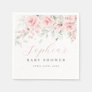 Blush bloom Baby shower Servet