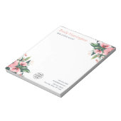 Blush Bloom Bloc-notes Gris Agent immobilier (Tourné)