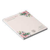 Blush Bloom Bloc-notes Rose Agent immobilier (Incliné)