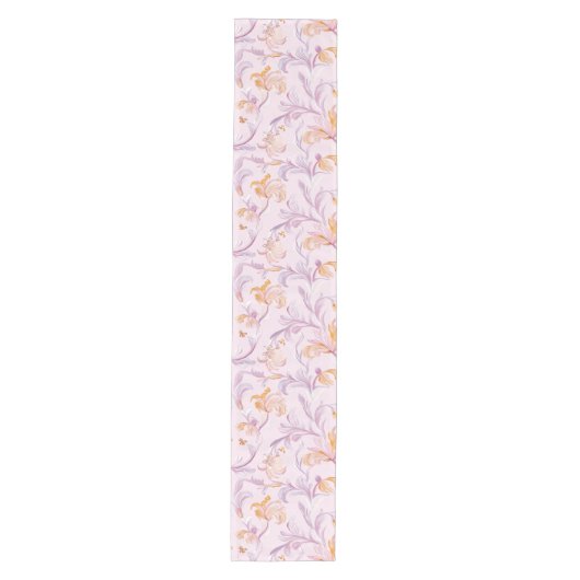 Blush Bloom Bloemen Tafelloper (Voorkant)