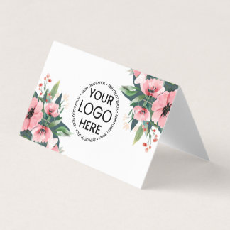 Blush Bloom Logo Grijs Makelaar Visitekaartjes