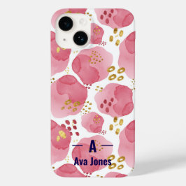 Blush & Bloom Monogram Telefoon Hoesje