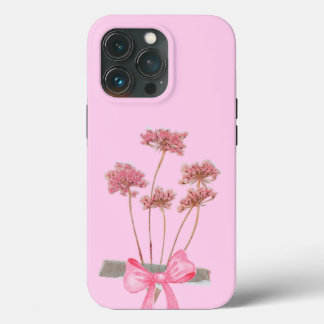Blush Bloom - Pastel Roze Boeket Bow Hoesje 🌸🎀