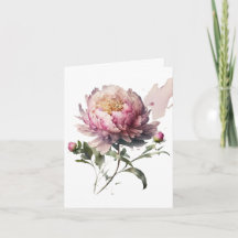 Blush Bloom Pioenkaart