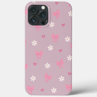 Blush Bloom - Schattigee Roze Bloemen Telefoonhoes iPhone 13 Pro Max Hoesje