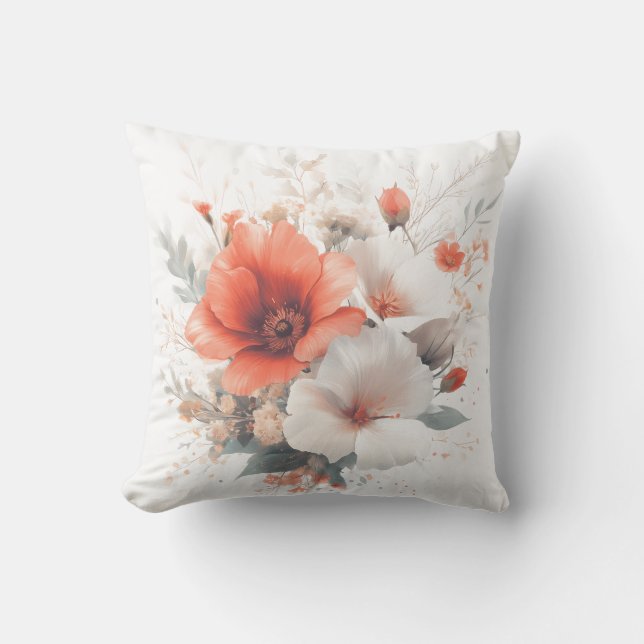 Blush bloom"-Sierkussen Buitenkussen (Voorkant)