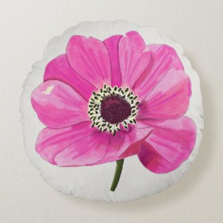 Blush Bloom Throw Pillow Rond Kussen