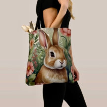 Blush Blooms en Bunny Dreams Canvas tas