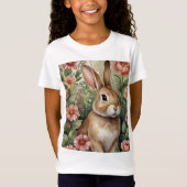 Blush Blooms en Bunny Dreams Kinder T-Shirt (Voorkant)
