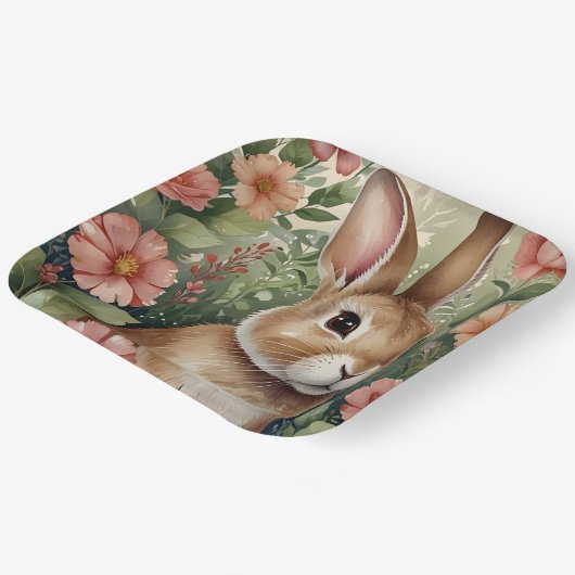 Blush Blooms en Bunny Dreams Papier Bord (Gebogen)