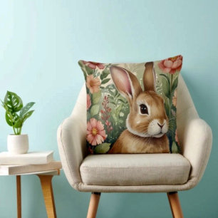 Blush Blooms en Bunny Kussen