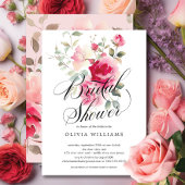 Blush Blossom Bridal Shower Uitnodiging