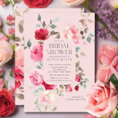 Blush Blossom Bridal Shower Uitnodigingen