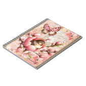 Blush Blossom Dreams Gepersonaliseerd Notitieboek (Linkerzijde)