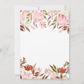 Blush Blossom | Waterverf Floral Wedding Kaart (Achterkant)
