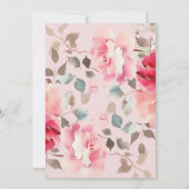Blush Blossoms Baptisme Uitnodiging (Achterkant)