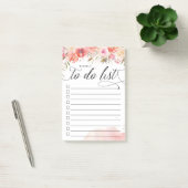 Blush boeket gepersonaliseerde lijnto-do lijst post-it® notes (Kantoor)