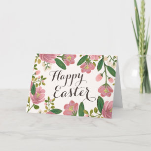 Blush boeket Pasen Feestdagen Kaart