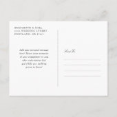 Blush boeket romantisch en elegant Save the Date Aankondigingskaart (Achterkant)