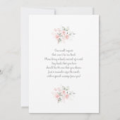 Blush Boho Arch Baby shower Girl Invitation (Dos)