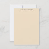 Blush Boho Floral Rozen Waterverf Budget RSVP Kaartje (Achterkant)