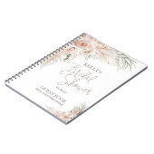 Blush Boho Pampas Fête des mariées Carnet invité (Côté gauche)