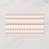 Blush Boho Rainbow Diaper Raffle Enclosure Card Informatiekaartje (Achterkant)