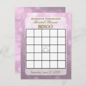 Blush Bokeh | Carte Bingo (Devant / Derrière)