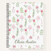 Blush Botanical Journal Personalized Floral  (Devant)