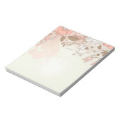 Blush Botanische Bloemen Custom Notitieblok (Gedraaid)