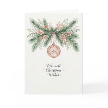 Blush Botanische Dennengekleurde Kerstbal Kerstmis