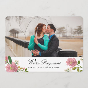 Blush Bouquet aankondiging zwangerschap