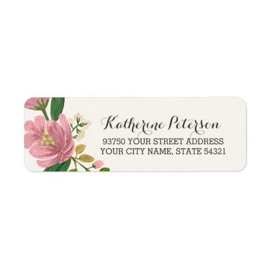 Blush Bouquet Etiket (Voorkant)