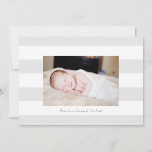 Blush Bouquet Faire-part de naissance (Dos)