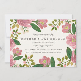 Blush Bouquet Moederdag Brunch Kaart