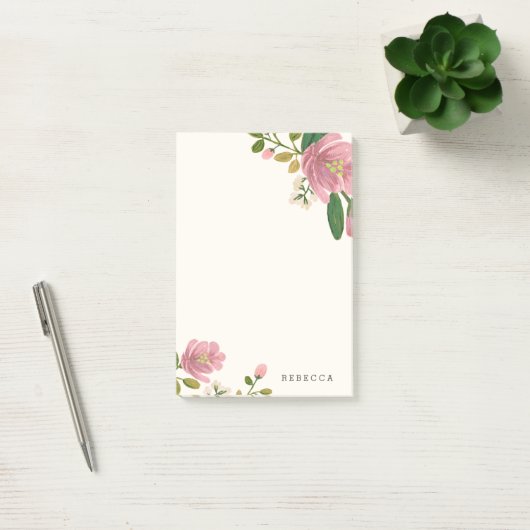Blush Bouquet Post-it® Notes (Kantoor)