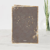 Blush Bourgogne Floral Waterverf Rustic Weddenscha (Achterkant)