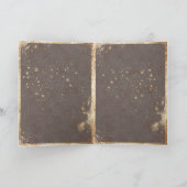 Blush Bourgogne Floral Waterverf Rustic Weddenscha (Binnen)