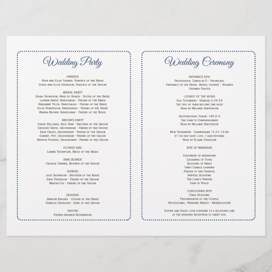 Blush Bourgogne Marsala Floral Wedding Programme Flyer (Achterkant)