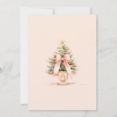 Blush Bows Kerstfeest Kaart (Achterkant)