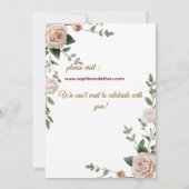Blush & Breeze - Invitation Mariage romantique mod (Dos)