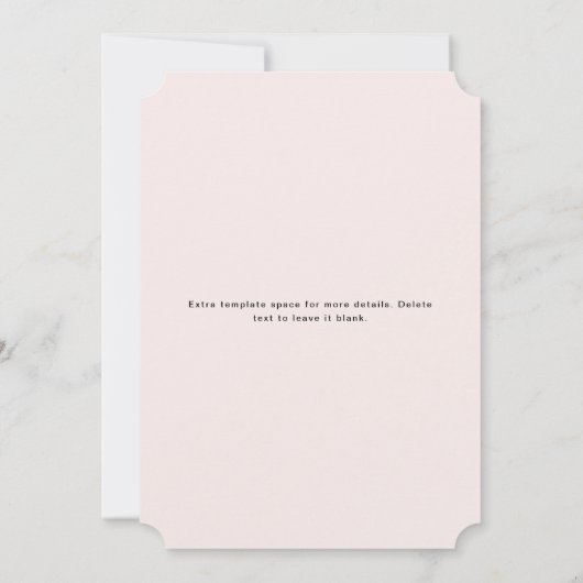 Blush Bridal Brunch Waffles Kaart (Achterkant)