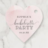 Blush Bruidsfeest Favoretiket Bedankjes Labels (Achterkant)